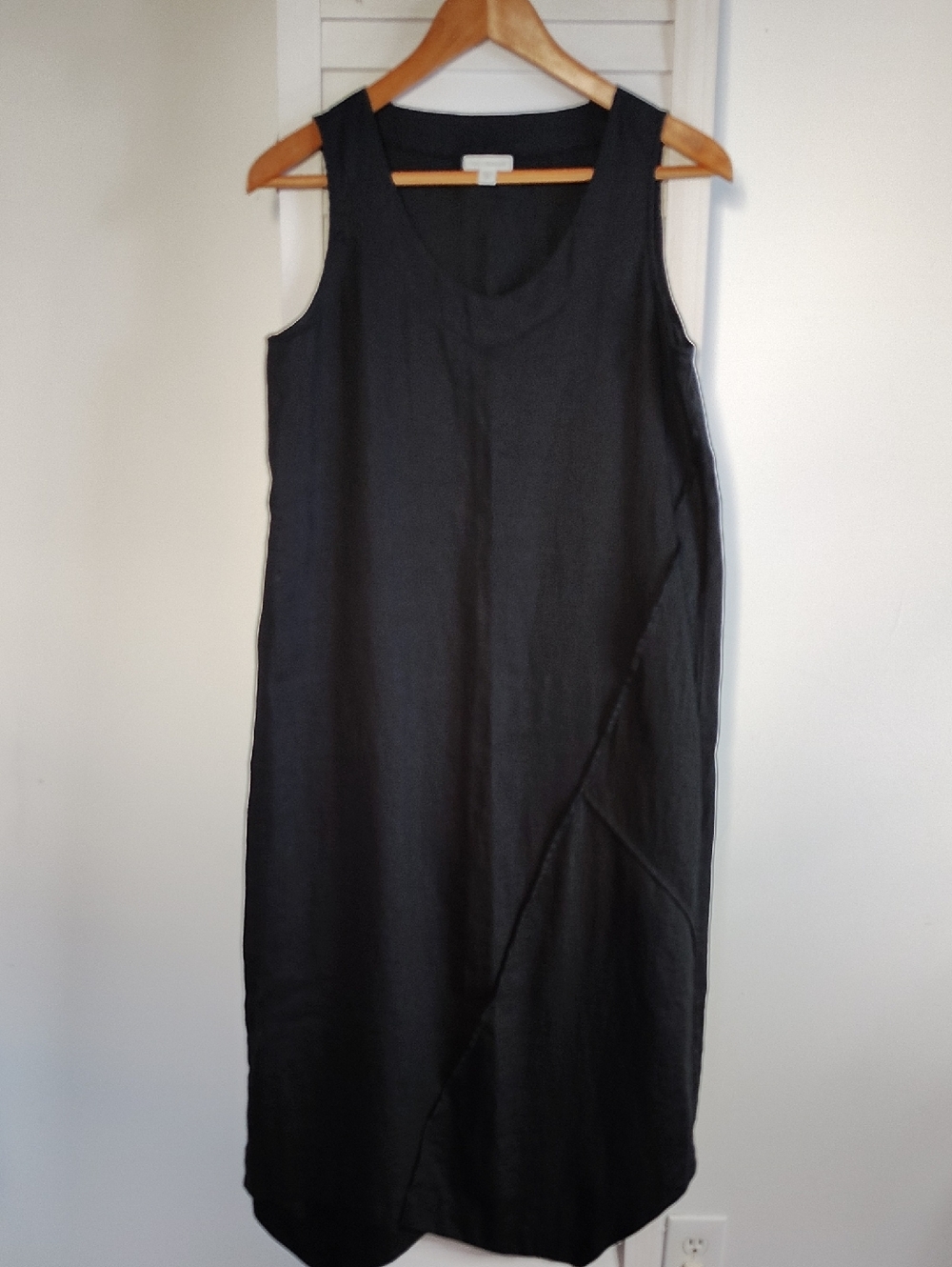 Linen Shift Maxi Dress
